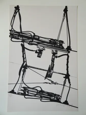 Litografía Sonderborg - Tram de Bâle