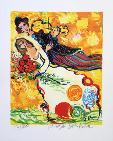 Litografía Sorkine -  Mariage au violon
