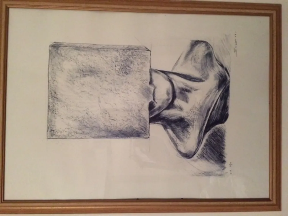 Litografía Sosno - Tete au carré