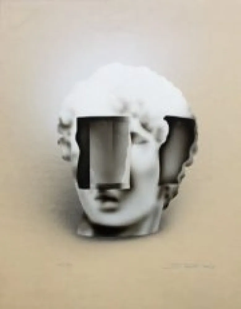 Litografía Sosno - Tete aus quatre vents