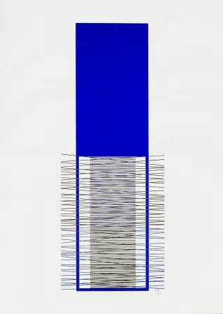 Serigrafía Soto - Caroni (Blue) 