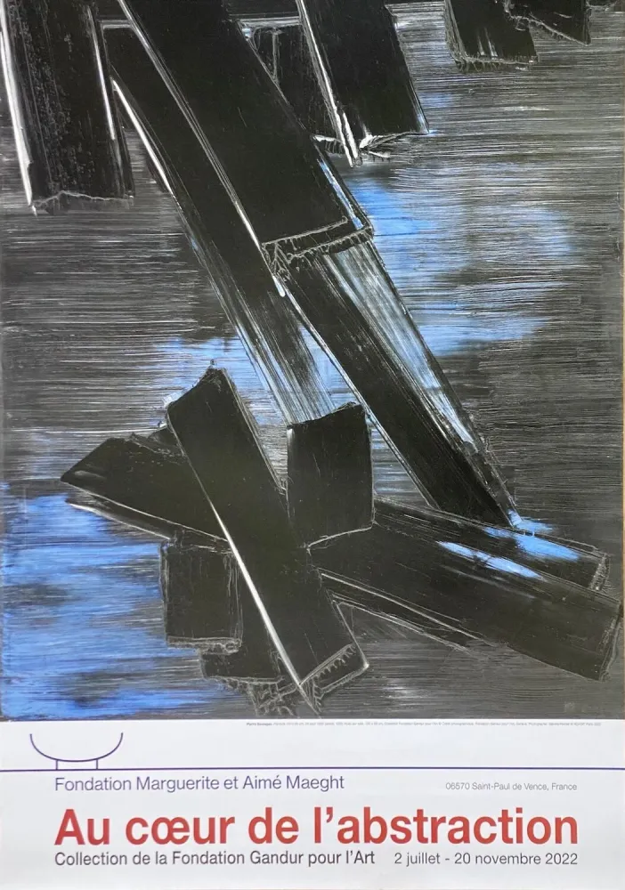 Cartel Soulages - 24 août 1958