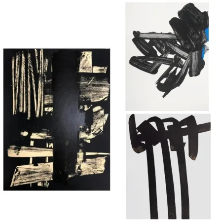 Litografía Soulages - 3 Lithographs
