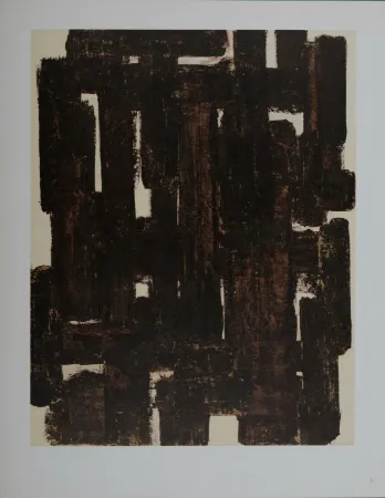 Litografía Soulages (After) - Composition #7, 1962