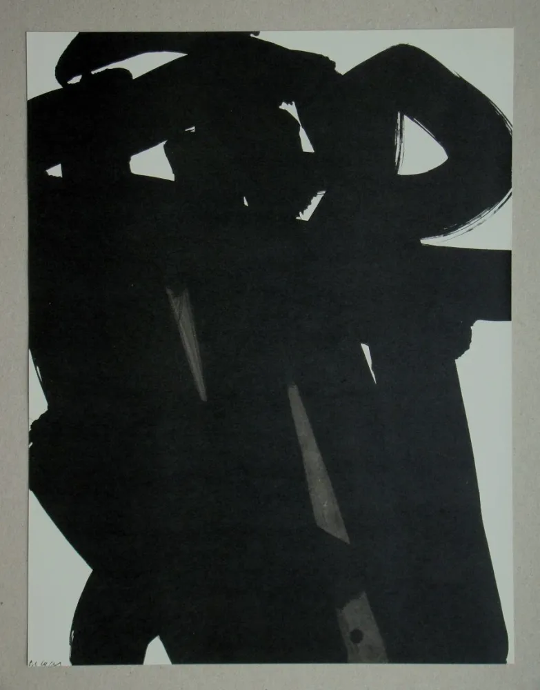 Litografía Soulages (After) - Gouache, 1966