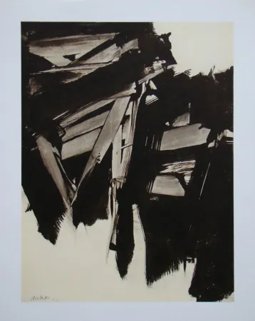 Litografía Soulages (After) - Peinture sur papier - 1960