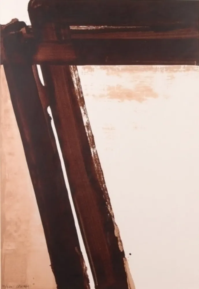 Serigrafía Soulages - Composition 15