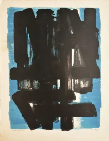 Litografía Soulages - Composition n°5