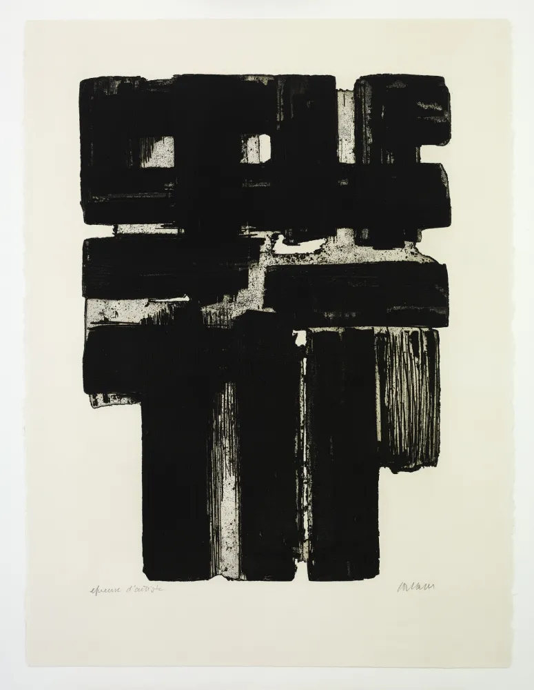Aguafuerte Soulages - Eau Forte 10 b