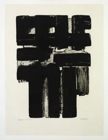 Aguafuerte Soulages - Eau Forte 10 b