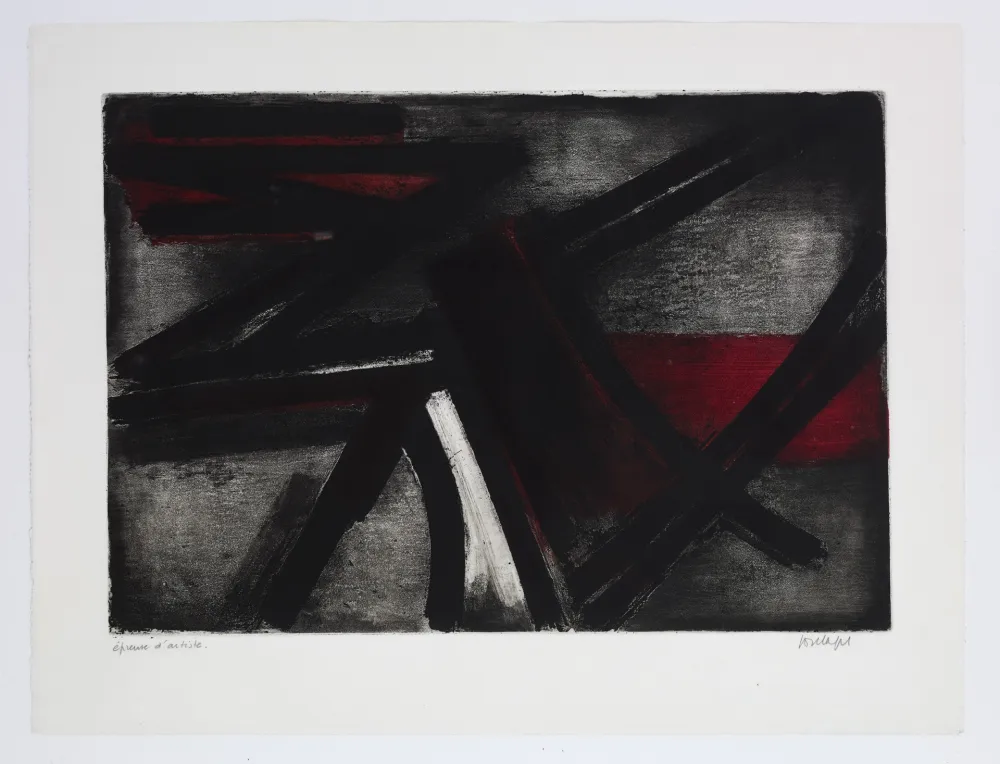 Aguafuerte Soulages - Eau Forte 2