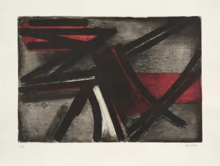 Aguafuerte Soulages - Eau-forte II 