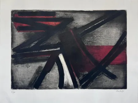 Aguafuerte Soulages - Eau-forte II 