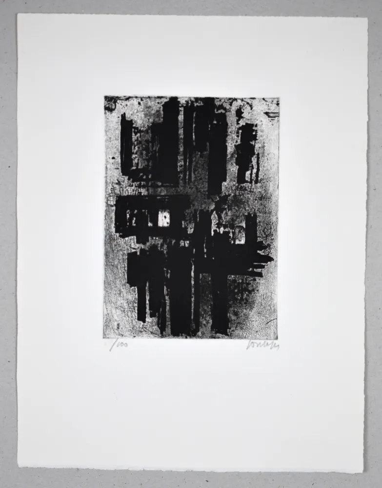 Aguafuerte Soulages - Eau forte IV