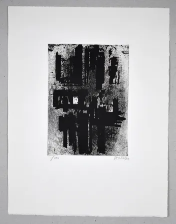 Aguafuerte Soulages - Eau forte IV
