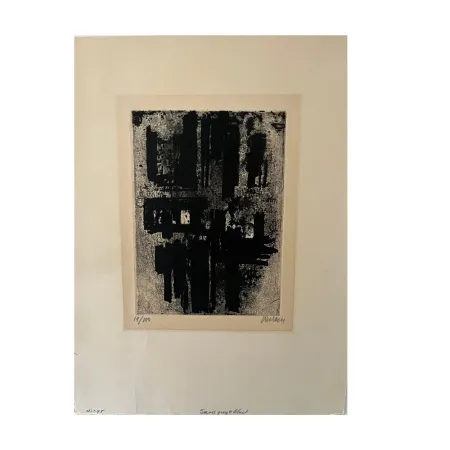 Litografía Soulages - Eau-Forte IV (1957) 