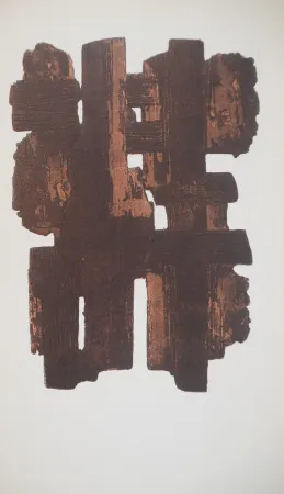 Litografía Soulages - Eau Forte IX