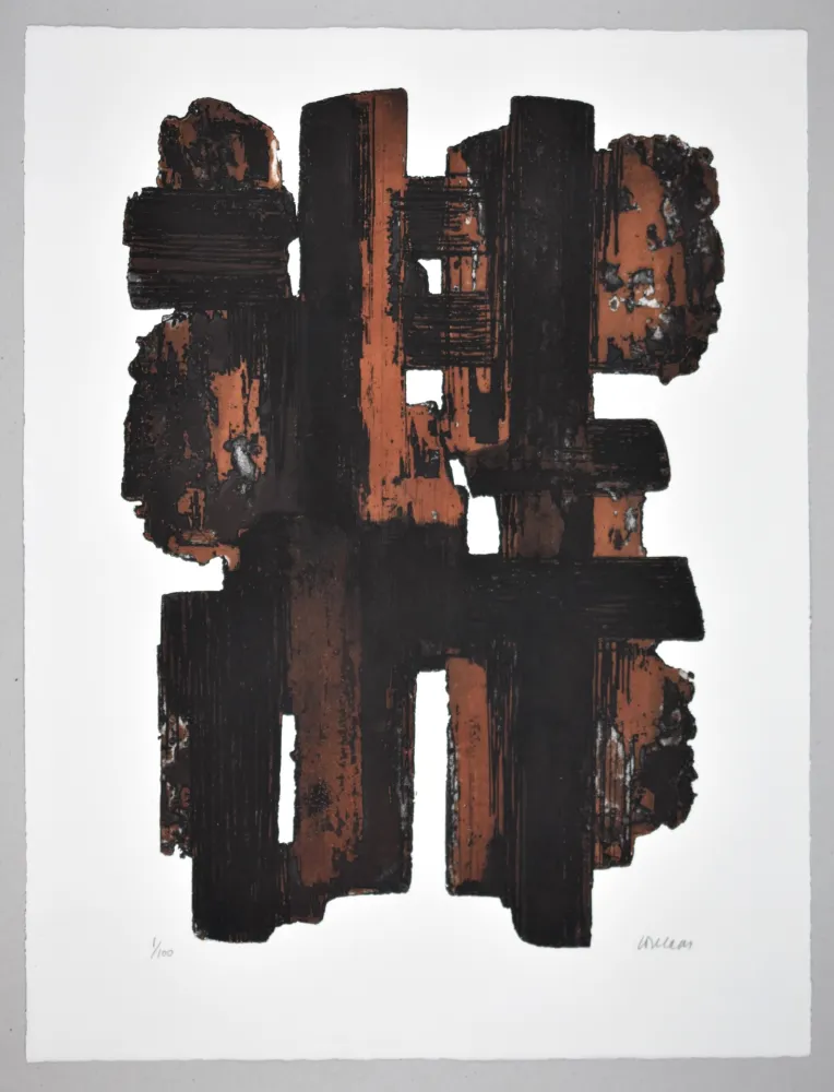 Aguafuerte Soulages - EAU FORTE IX