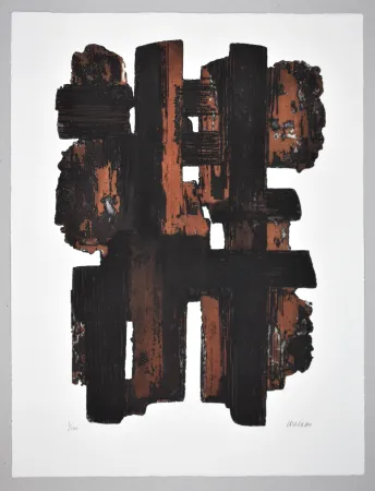 Aguafuerte Soulages - EAU FORTE IX