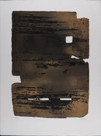 Grabado Soulages - Eau-forte n° 15, 1961 - Hand-signed!