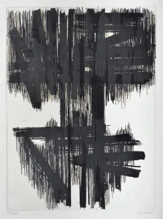 Aguafuerte Soulages - Eau-forte n° VI