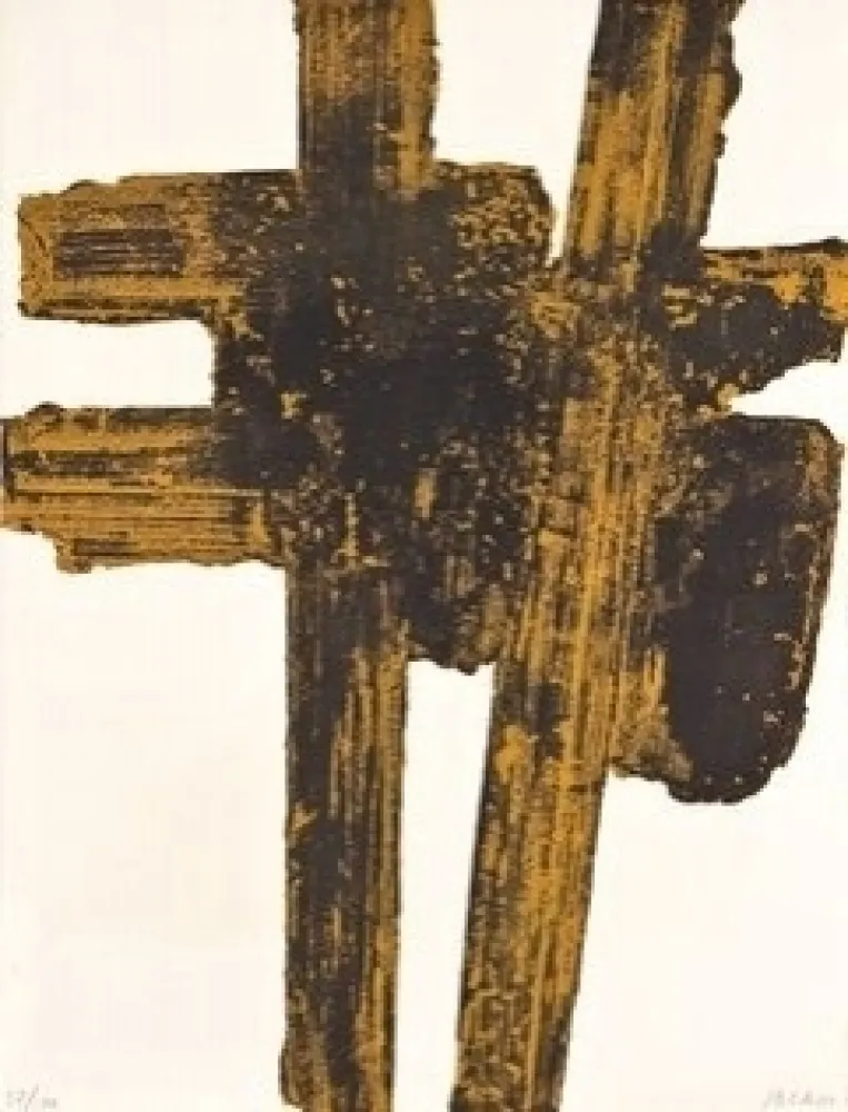 Aguafuerte Y Aguatinta Soulages - Eau forte n°18