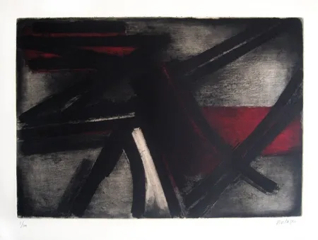 Grabado Soulages - Eau-forte n°2