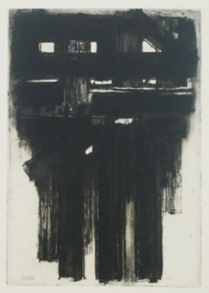 Aguafuerte Soulages - Eau-forte n°3