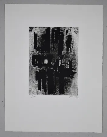 Aguafuerte Soulages - Eau-forte n°IV