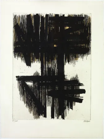 Aguafuerte Soulages - Eau forte originale 6