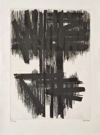 Aguafuerte Soulages - Eau-forte VI 