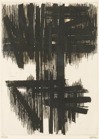 Aguafuerte Soulages - Eau-forte VI