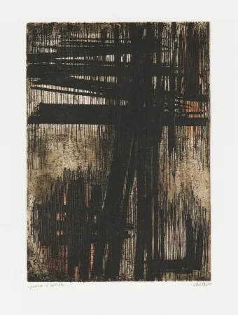 Grabado Soulages - Eau-Forte VII