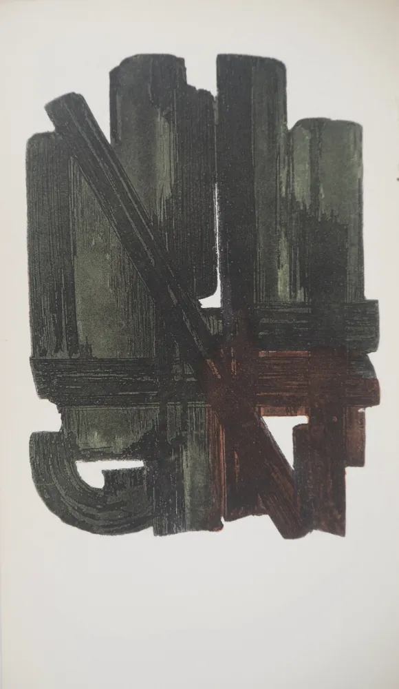 Litografía Soulages - Eau Forte VIII