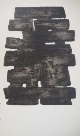 Litografía Soulages - Eau Forte XIII