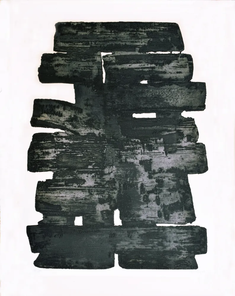 Aguafuerte Soulages - Eau-forte XIII 