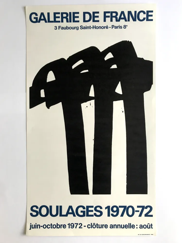Cartel Soulages - Galerie de France
