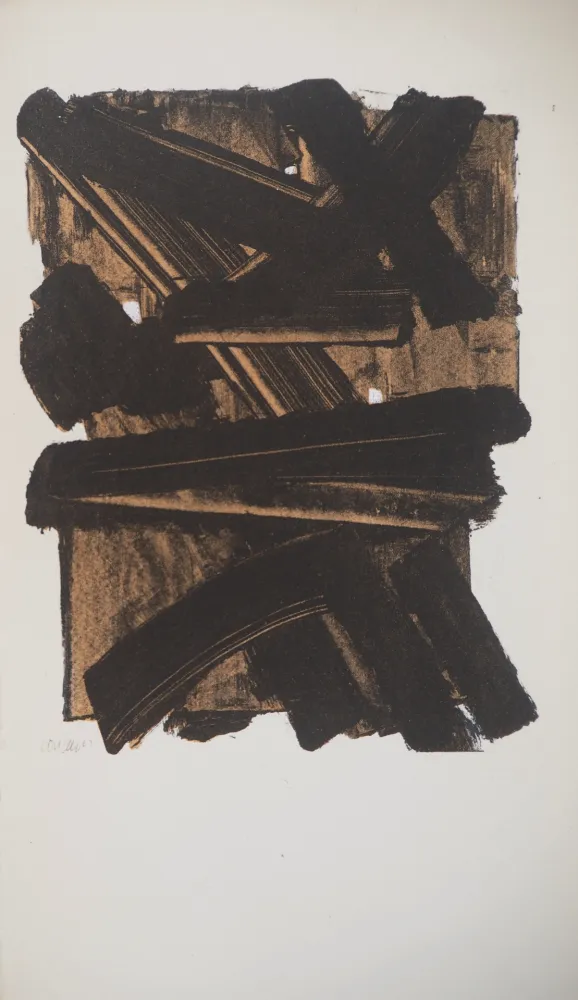Litografía Soulages - Gouache 13
