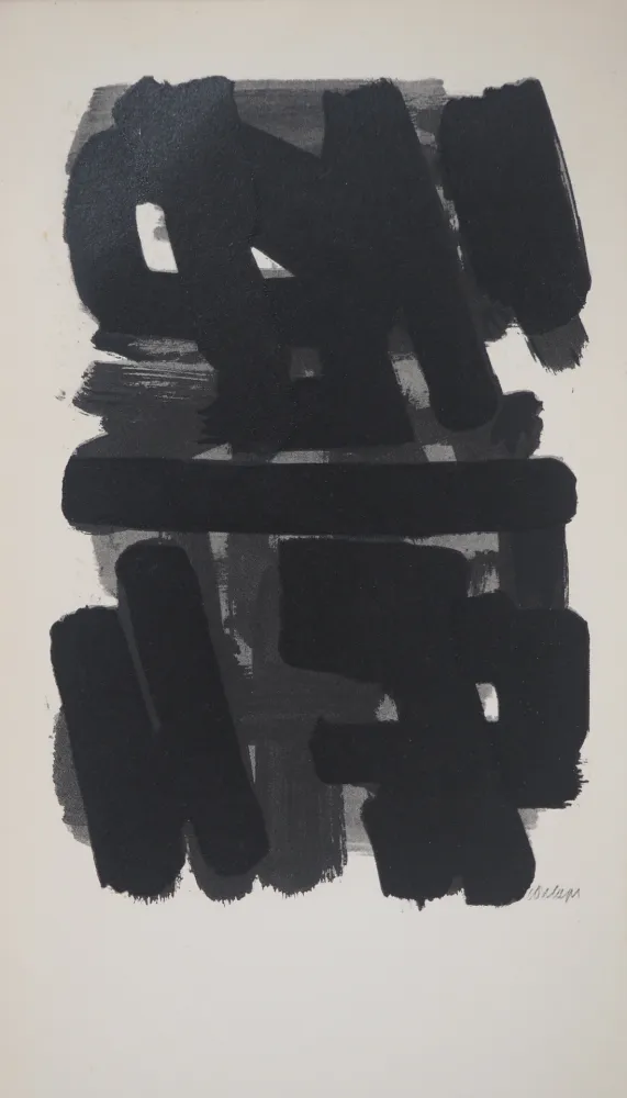 Litografía Soulages - Gouache 6