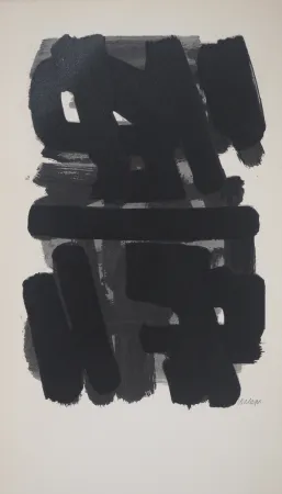Litografía Soulages - Gouache 6