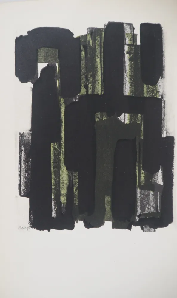 Litografía Soulages - Gouache 8