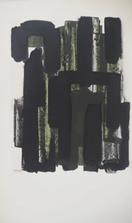 Litografía Soulages - Gouache 8