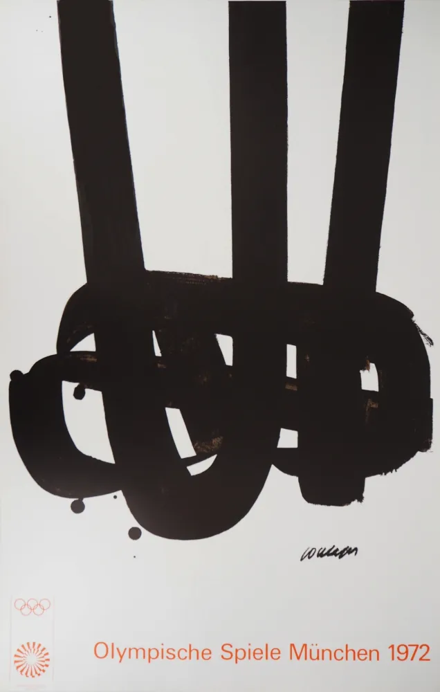 Litografía Soulages - Jeux Olympiques de Munich