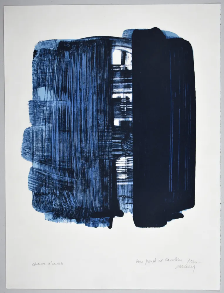 Litografía Soulages - LITHOGRAPHIE 33