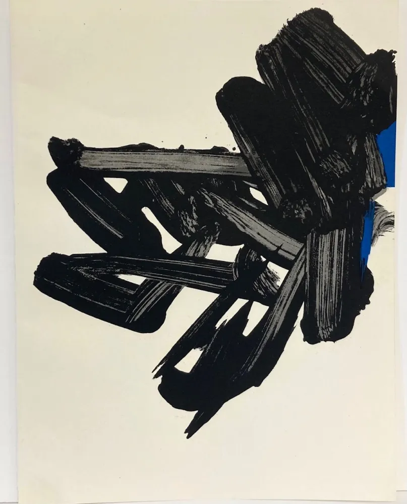 Litografía Soulages - Lithographie n° 17. 1964.