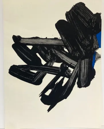 Litografía Soulages - Lithographie n° 17. 1964.