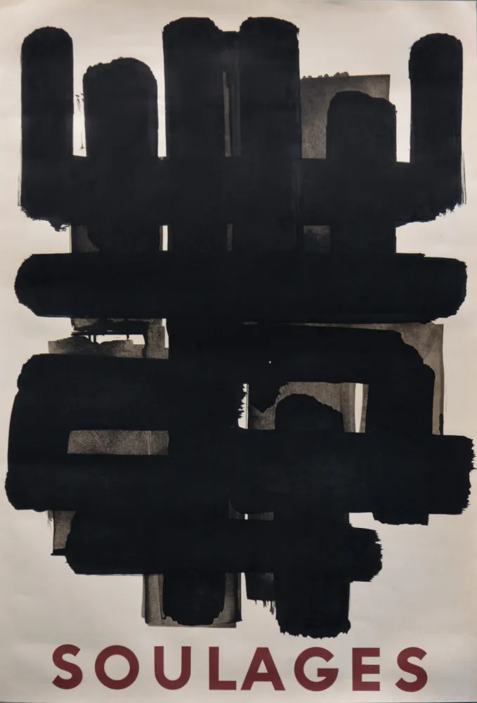 Litografía Soulages - Lithographie n° 3 Berggruen, 1958