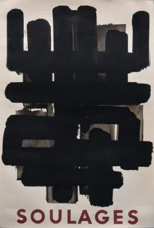 Litografía Soulages - Lithographie n° 3 Berggruen, 1958