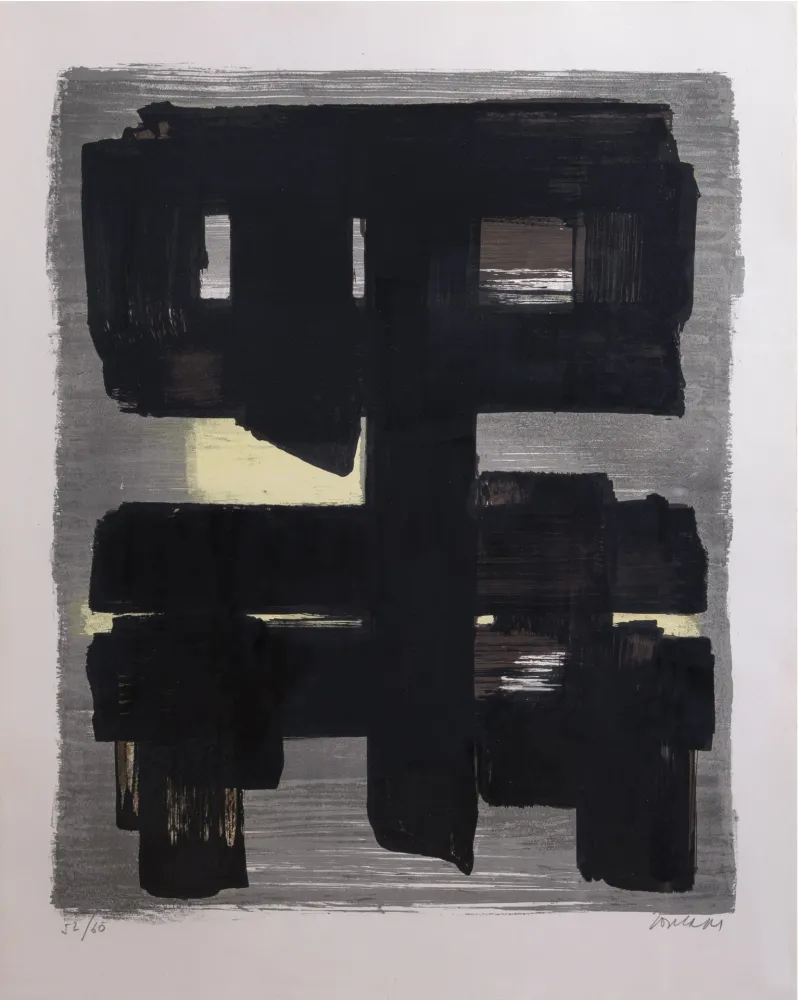 Litografía Soulages - Lithographie n°1