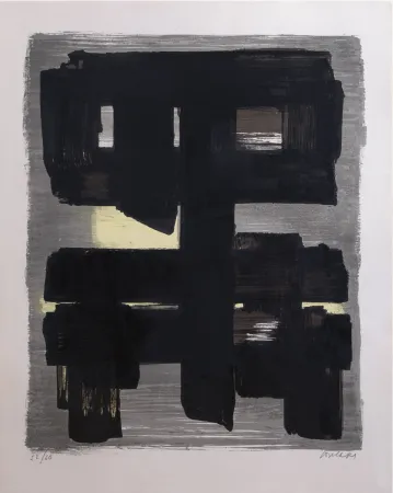 Litografía Soulages - Lithographie n°1